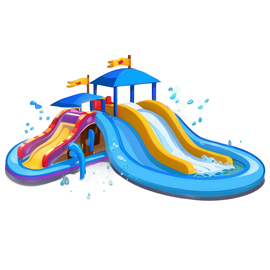 Water Park Cartoon Scene Png 06272024