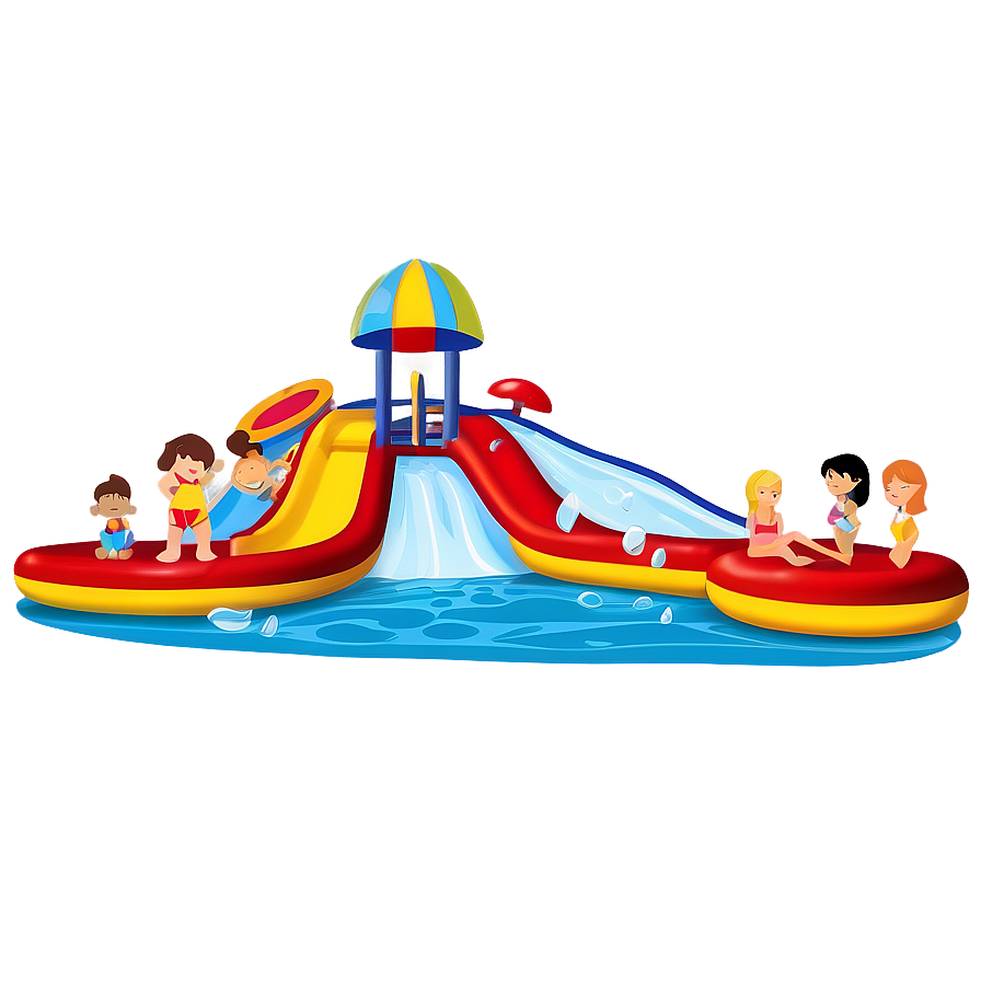 Water Park Cartoon Scene Png 06272024