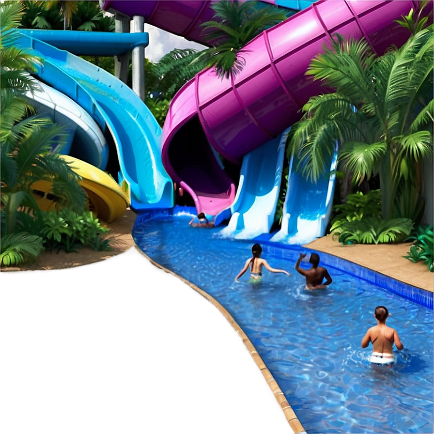 Water Park Thrills Png 06282024