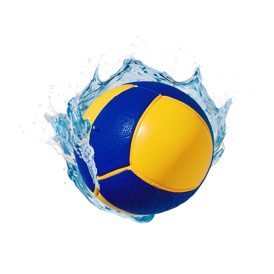 Water Polo Ball With Waves Png Mrn20