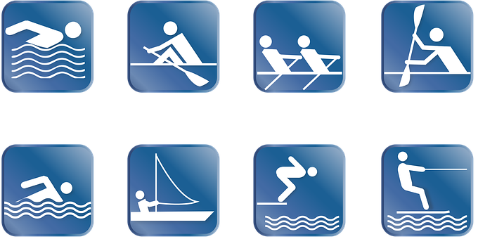 Water_ Sports_ Icons_ Set PNG with transparent background