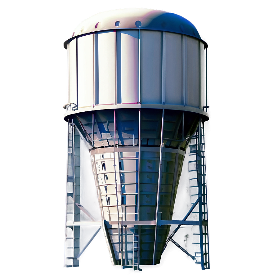 Water Tower With Flag Png Pfg81