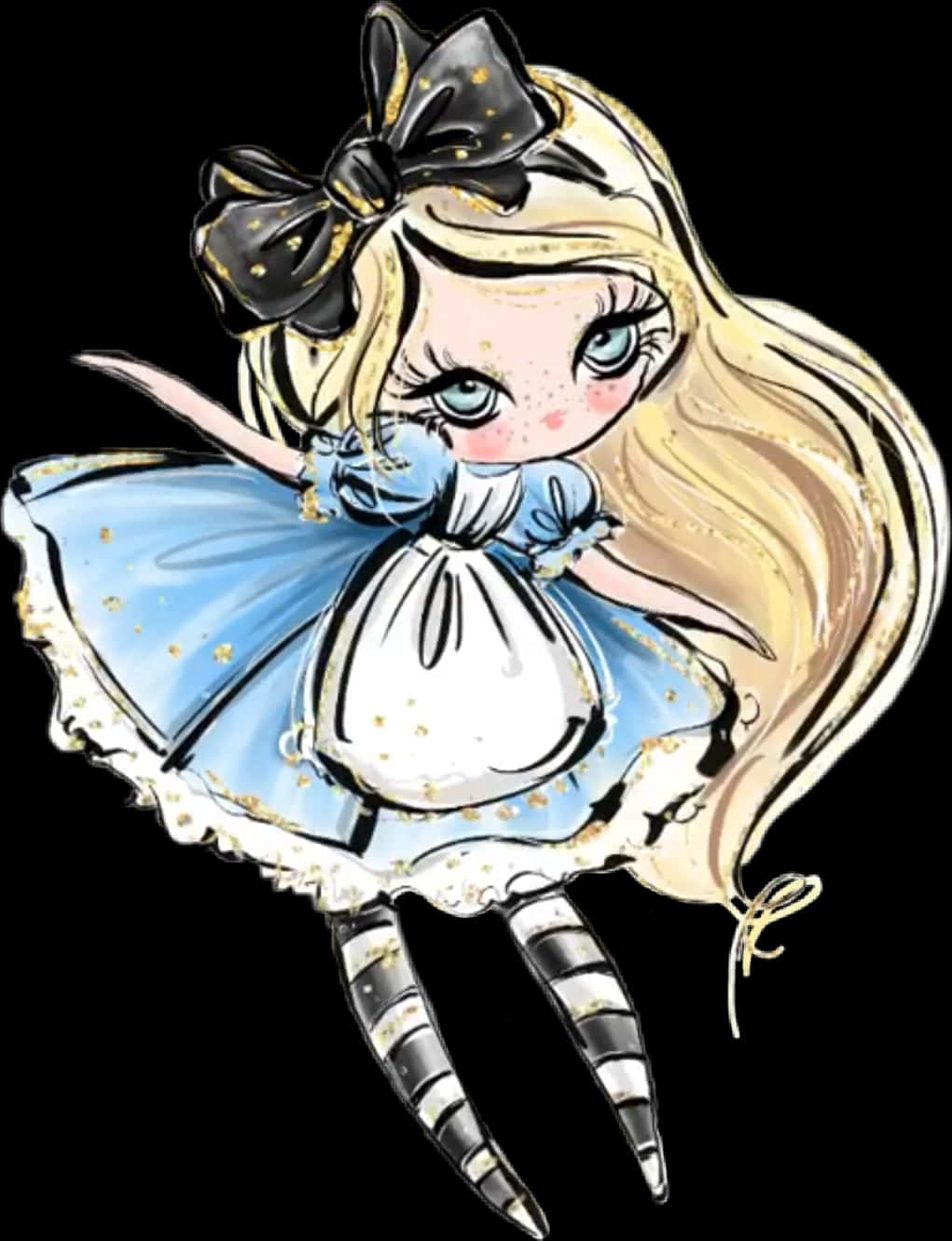 #watercolor #alice #wonderland #aliceinwonderland #karamfila - Karamfila Alice In Wonderland, HD Png Download PNG with transparent background