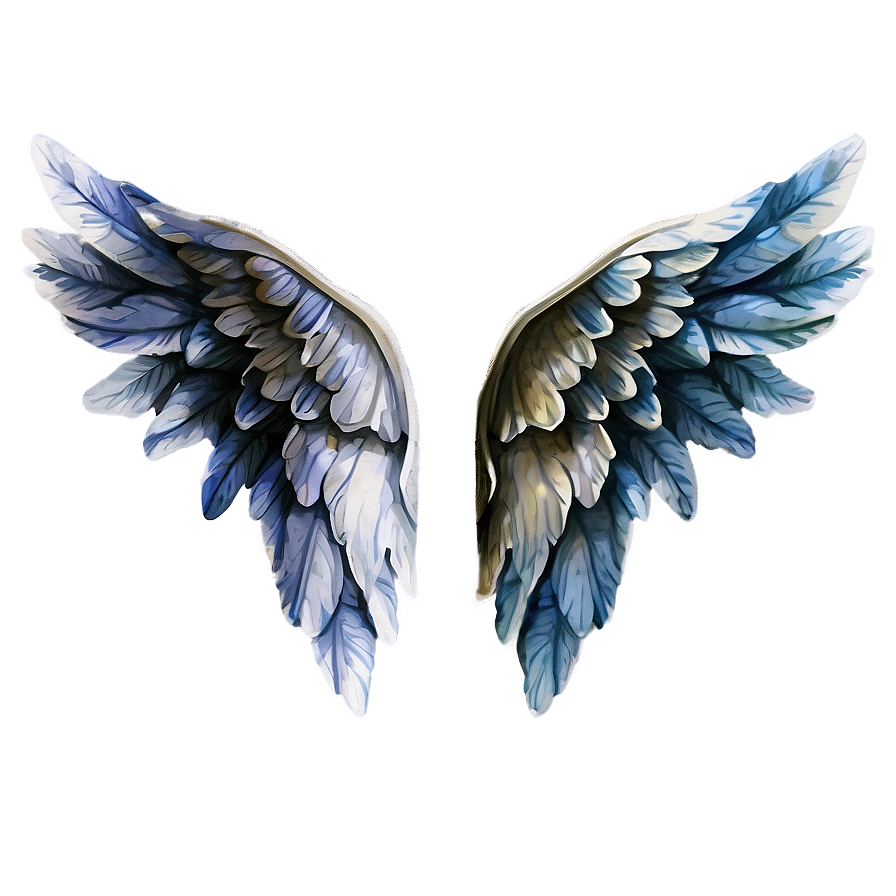 Watercolor Angel Wings Decoration Png Nqq66