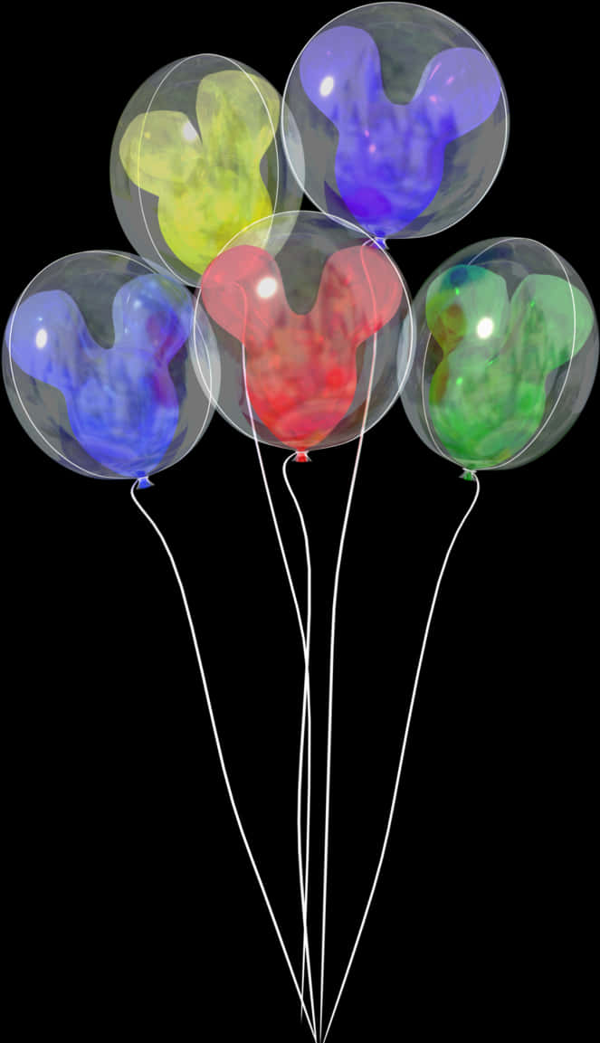 Watercolor Balloons Transparent Background