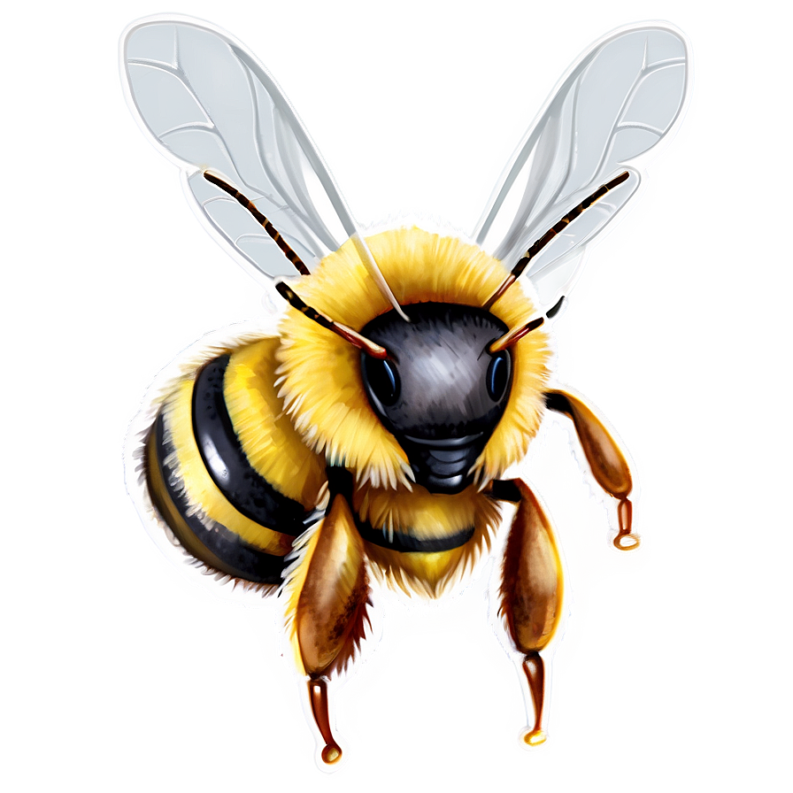 Watercolor Bee Png 05232024