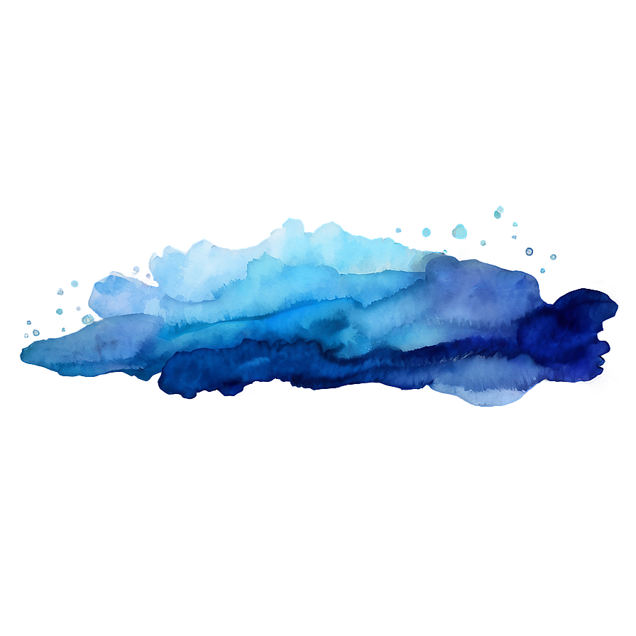 Watercolor Blue Gradient Png Kya