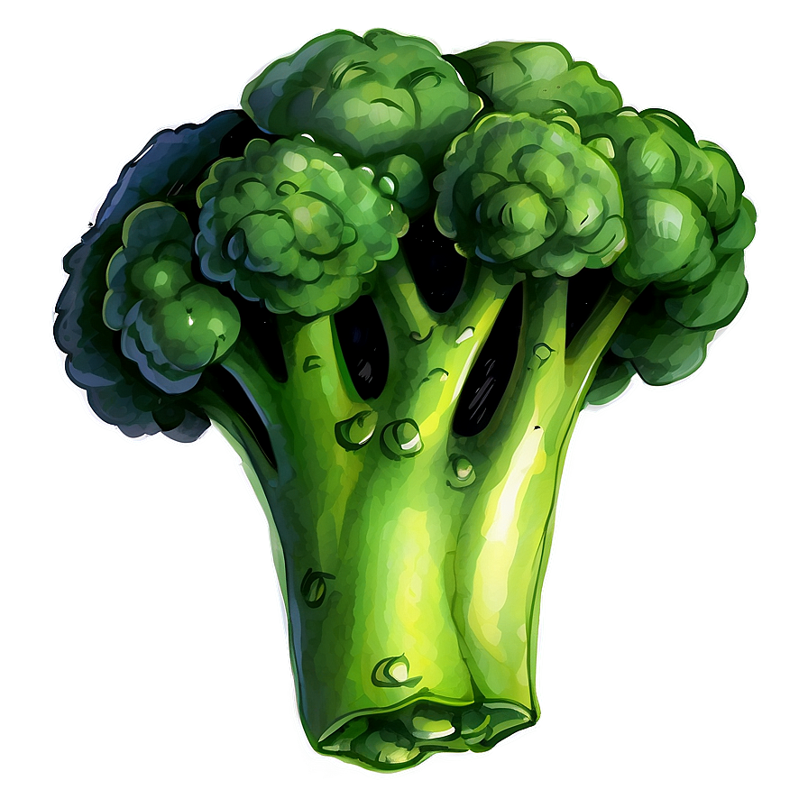 Watercolor Broccoli Png 91