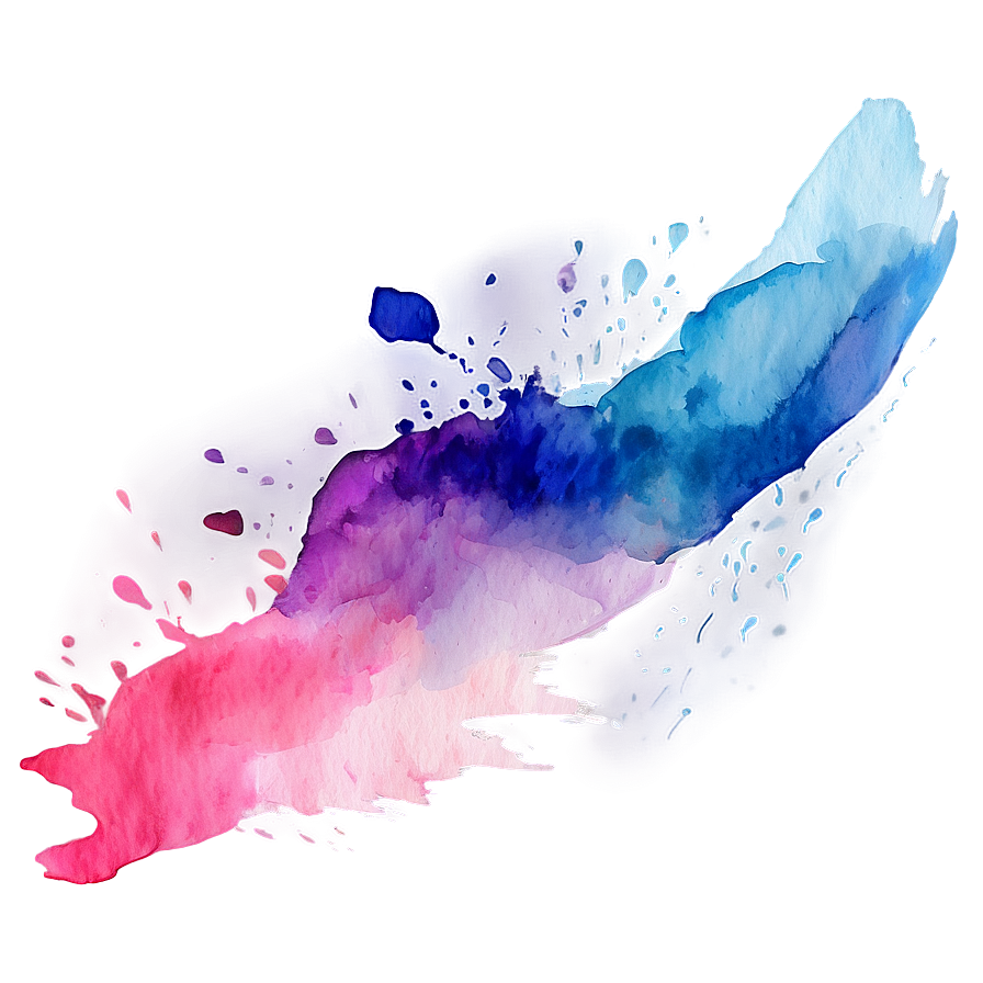 Watercolor Brushstroke Splash Png 9