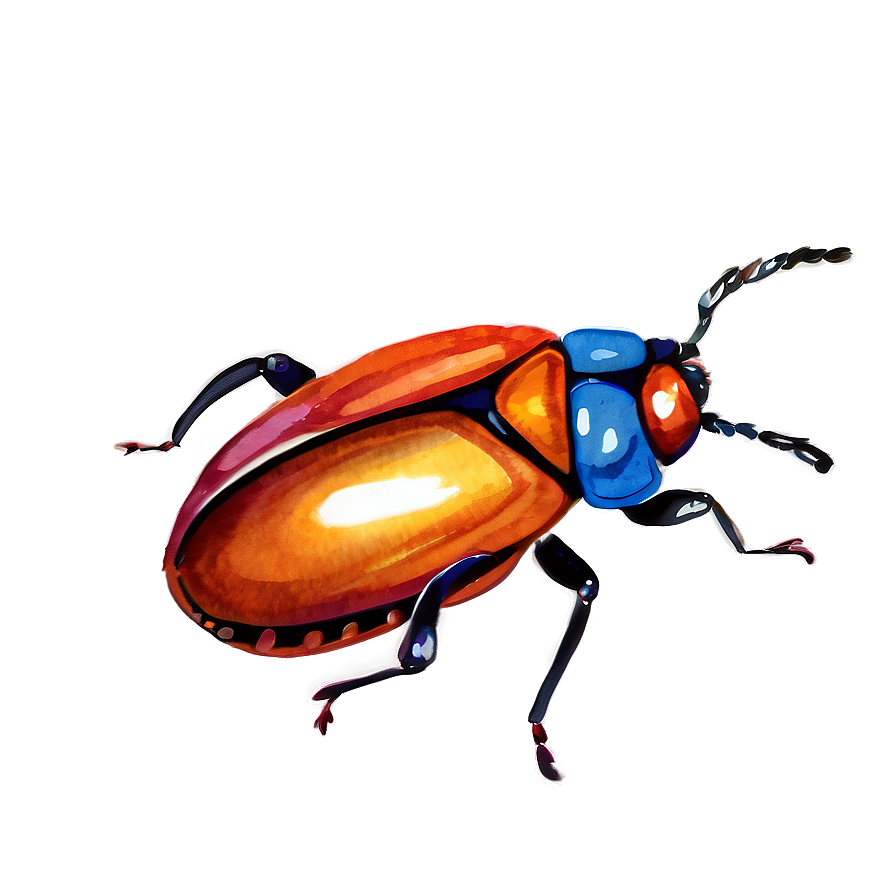 Watercolor Bug Png 86