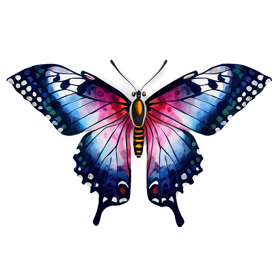 Watercolor Butterfly Image Png 33