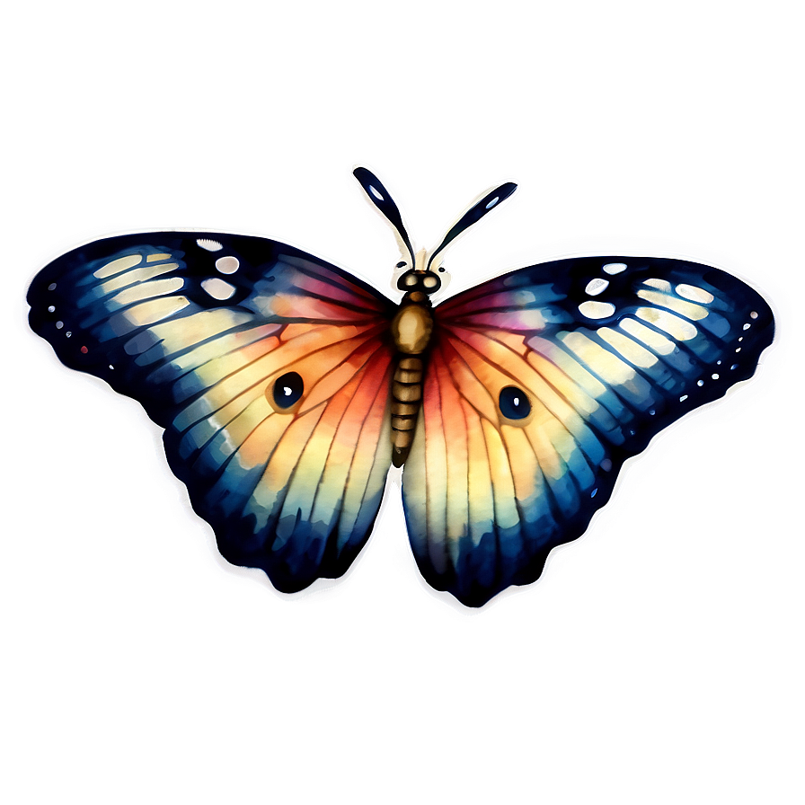 Watercolor Butterfly Sticker PNG wcy23 PNG image with a transparent background, free high-resolution download