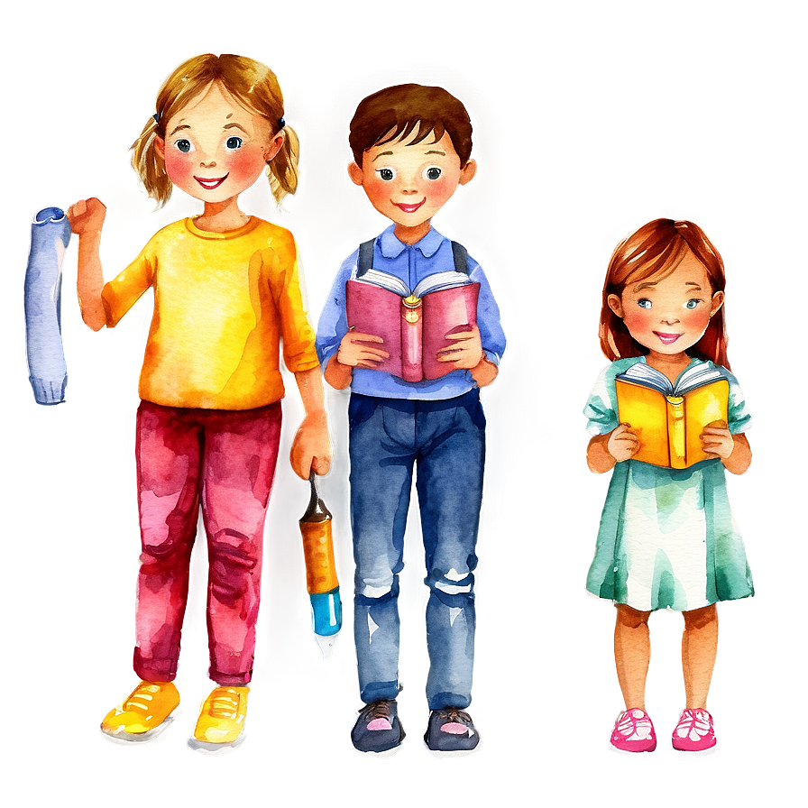 Watercolor Children’s Book Illustrations Png Phi