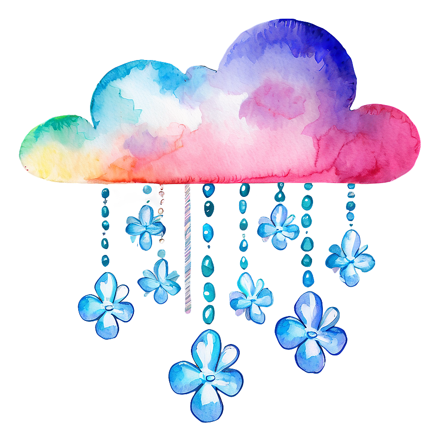 Watercolor Cloud Clipart Png Qcb