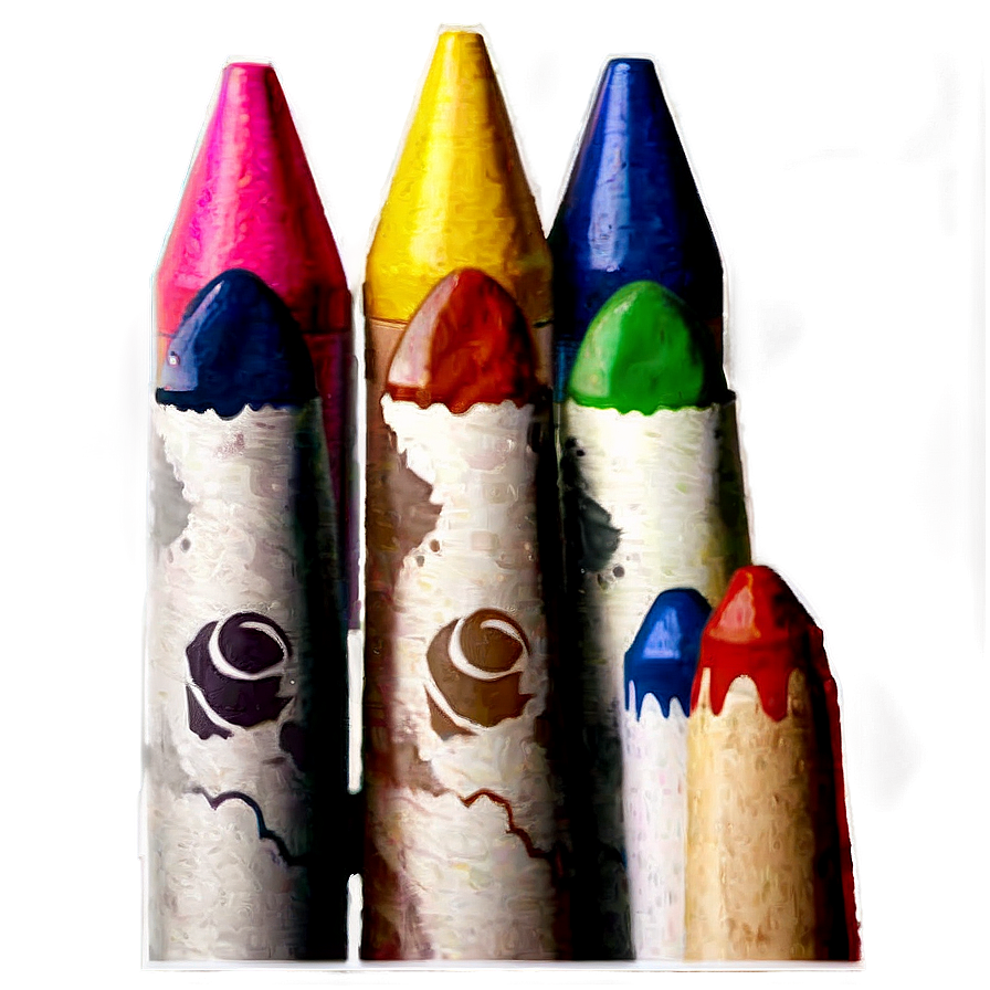 Watercolor Crayons Png Htb36