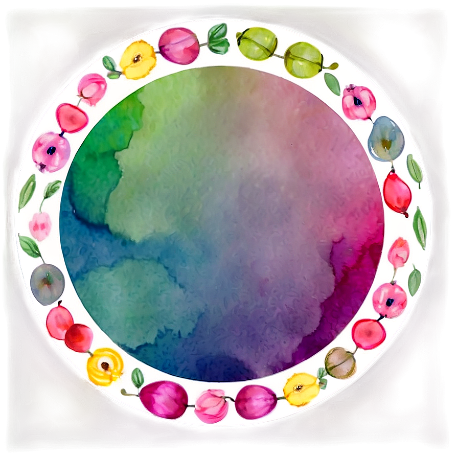 Watercolor Cute Frame Png Hyg81