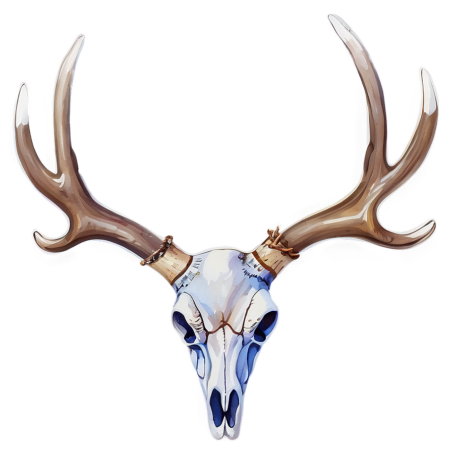 Watercolor Deer Antler Png 06122024