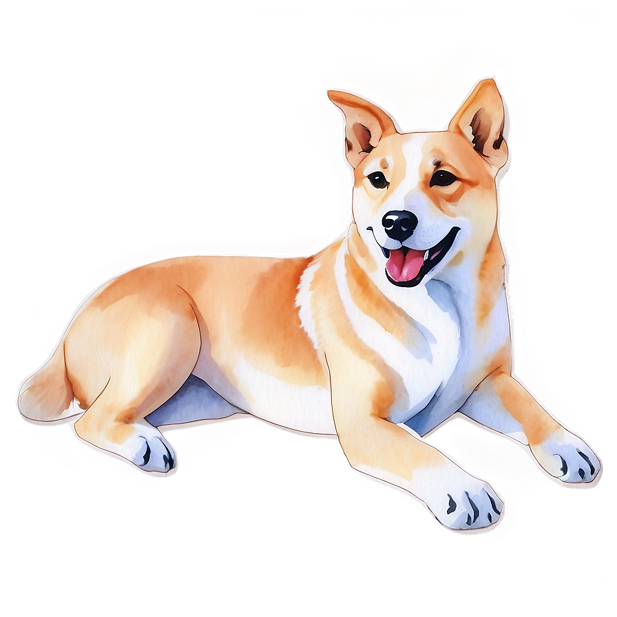 Watercolor Dog Transparent Png 11