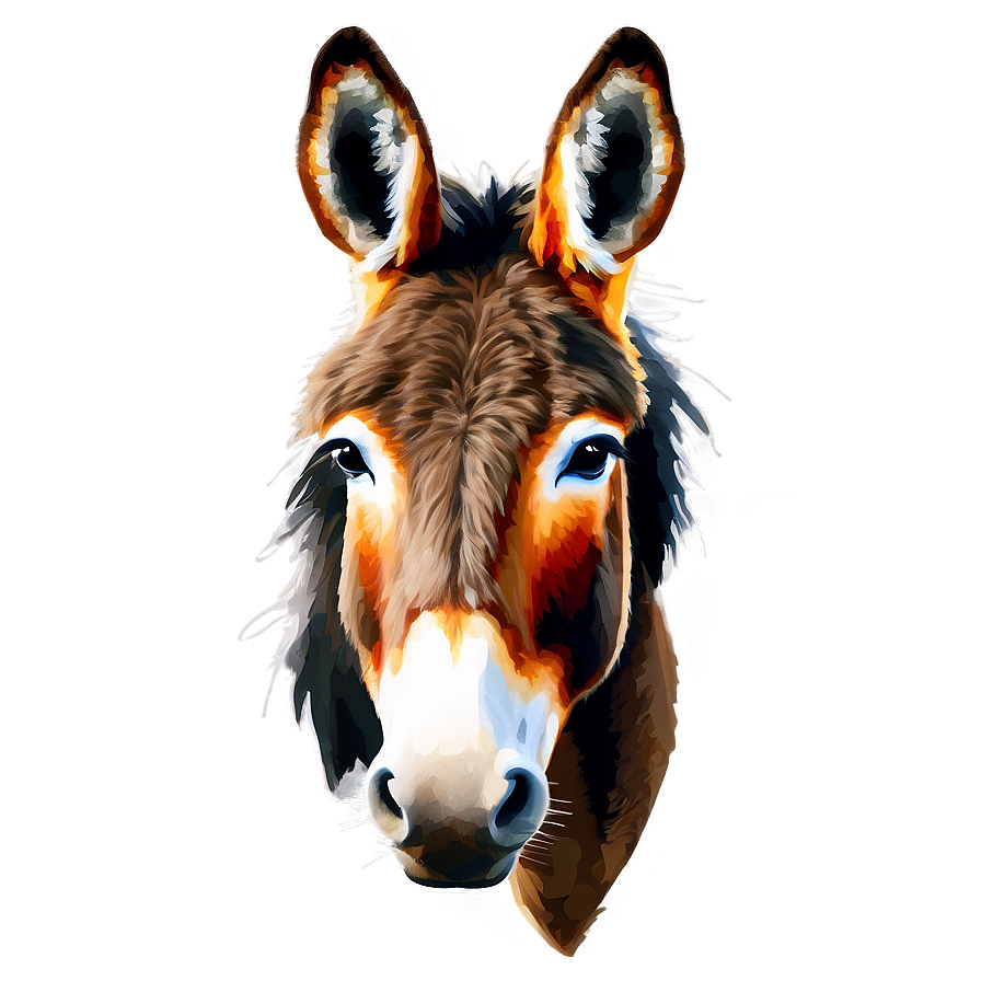 Watercolor Donkey Png Hsc17