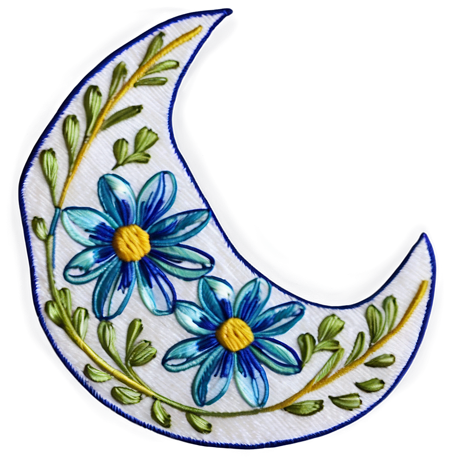 Watercolor Embroidery Design PNG 06262024 PNG with transparent background