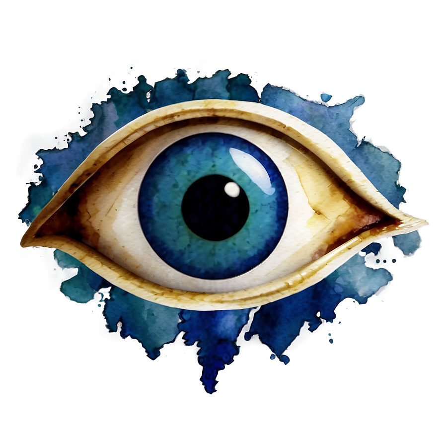 Watercolor Evil Eye Png Lei