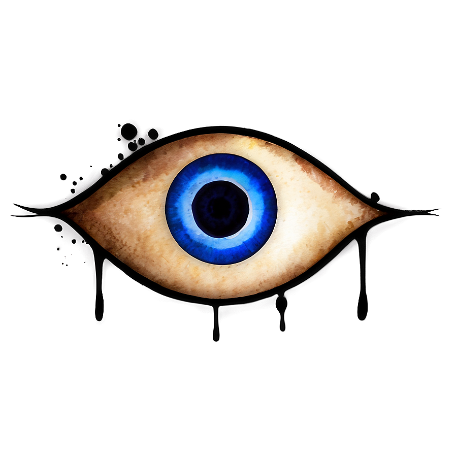 Watercolor Evil Eye Png Tji