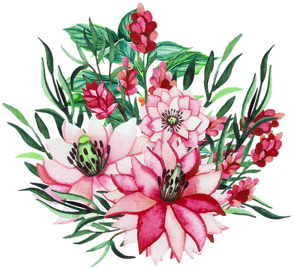 Watercolor Floral Arrangement