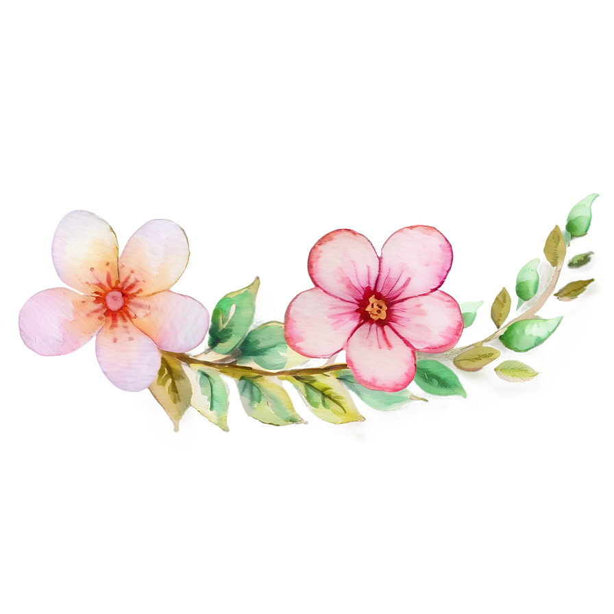 Watercolor Floral Beauty Png Iba78