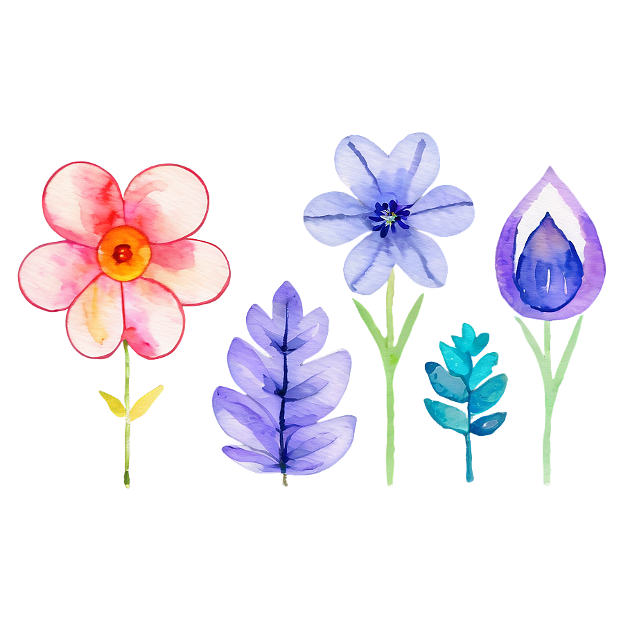 Watercolor Flower Cricut Svg Png 6