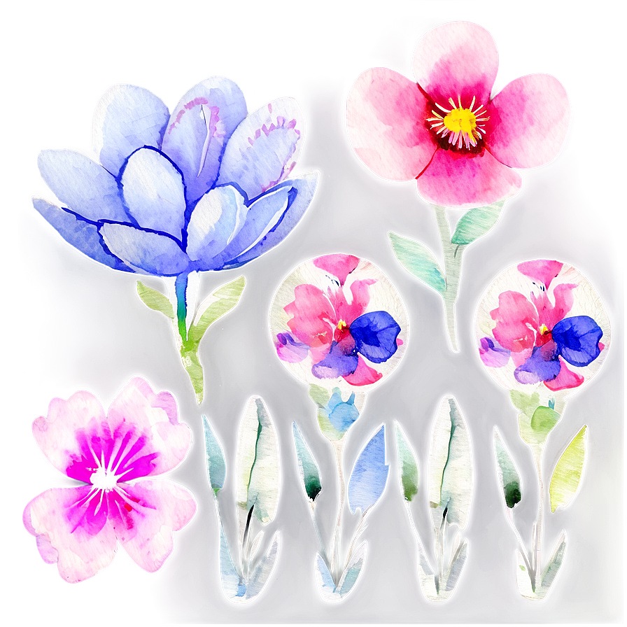 Watercolor Flower Fusion Png 58