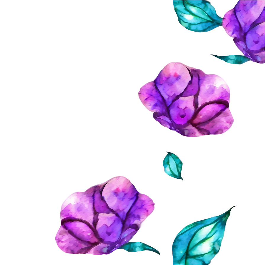 Watercolor Flower Outline Png Nmt7