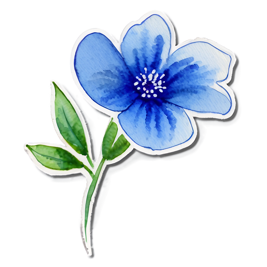 Watercolor Flower Stickers Png Qal80