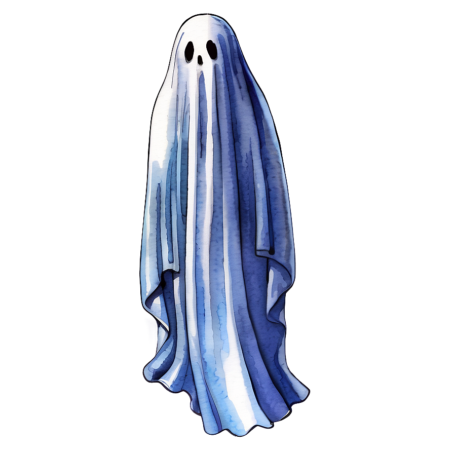 Watercolor Ghost Png 04292024