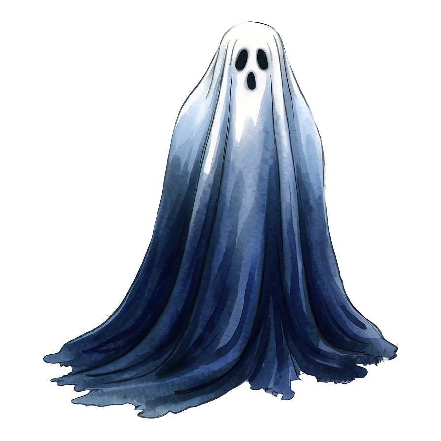 Watercolor Ghost Png 17