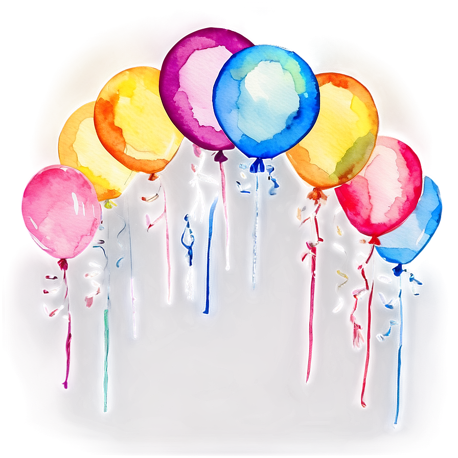 Watercolor Happy Birthday PNG 05032024 PNG with transparent background