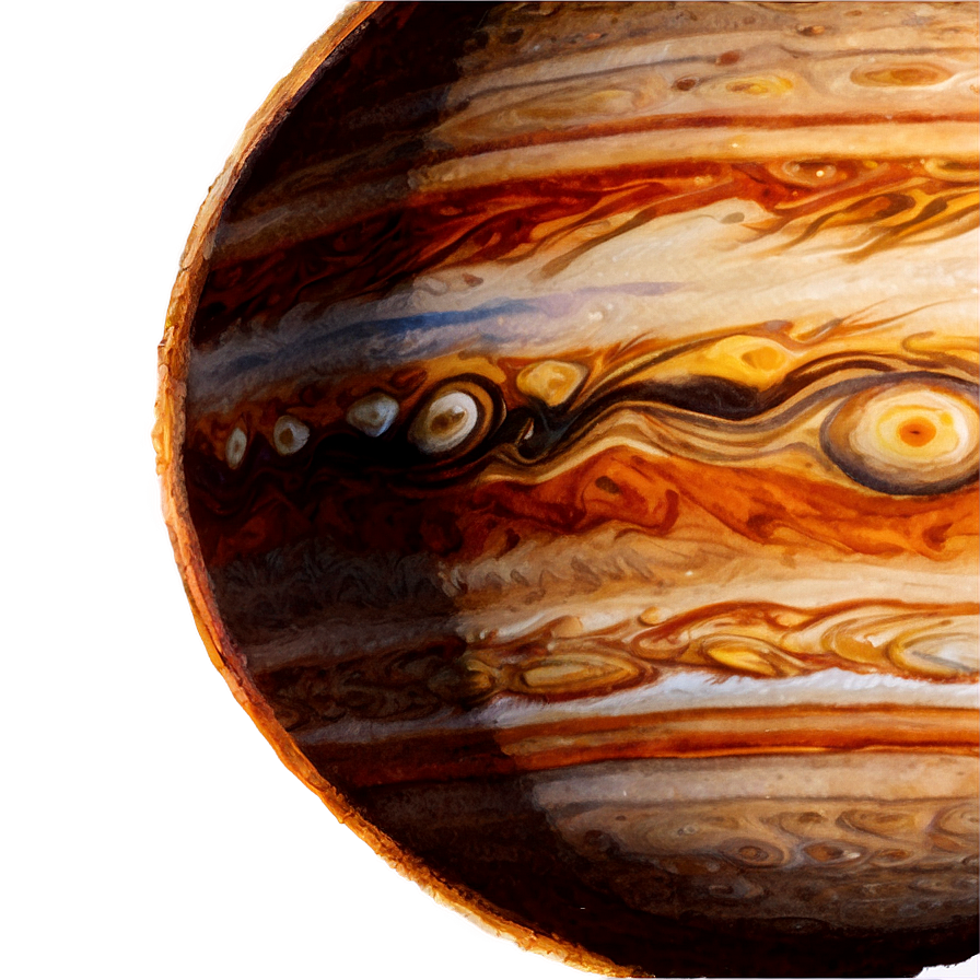 Watercolor Jupiter Art Png 27