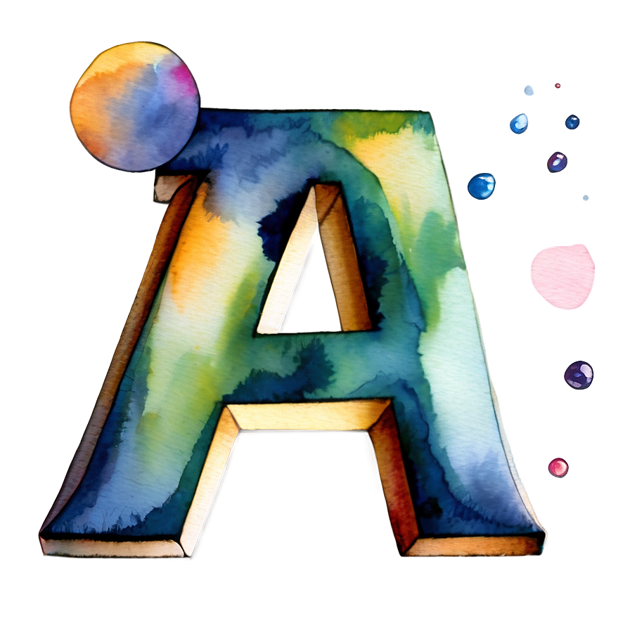 Watercolor Letter A Art Png Jgq