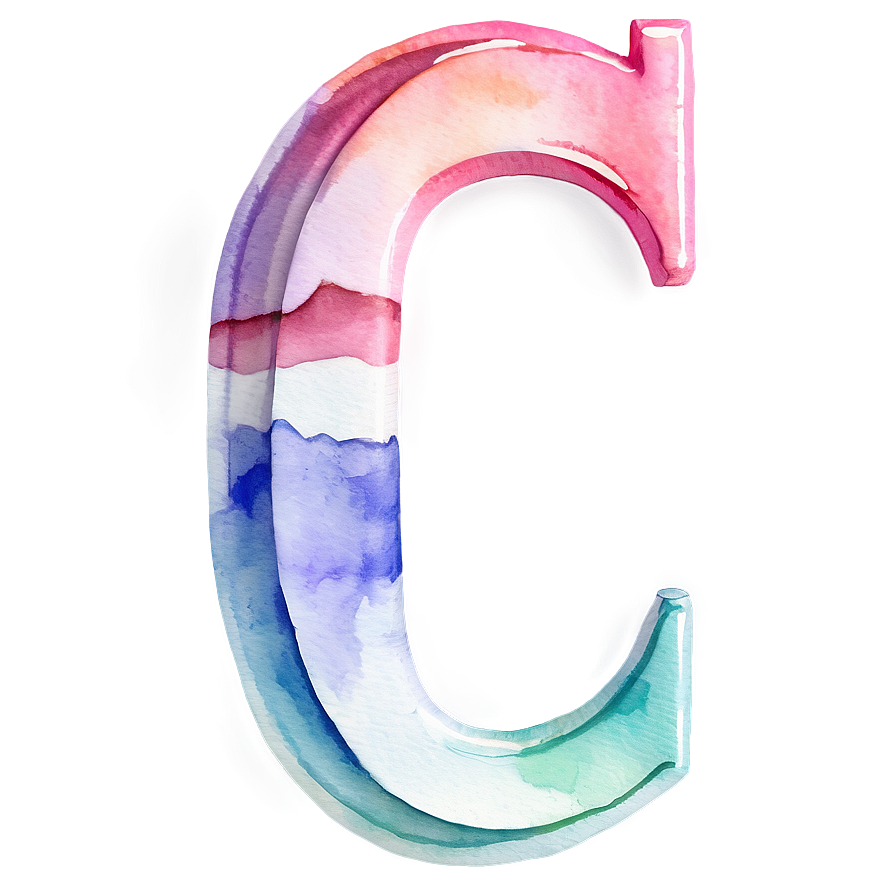 Watercolor Letter C Png Kfc