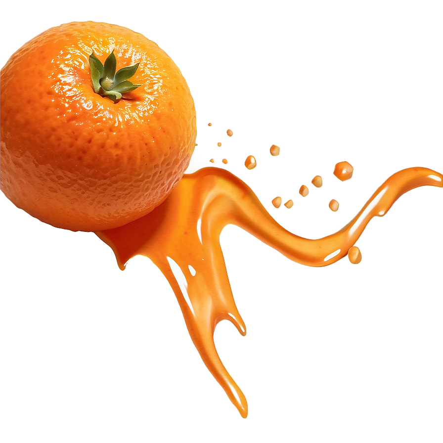 Watercolor Painted Orange Png Spl