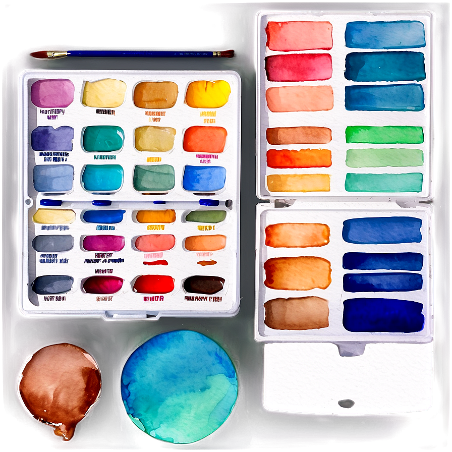 Watercolor Palette Transparent Png 06212024