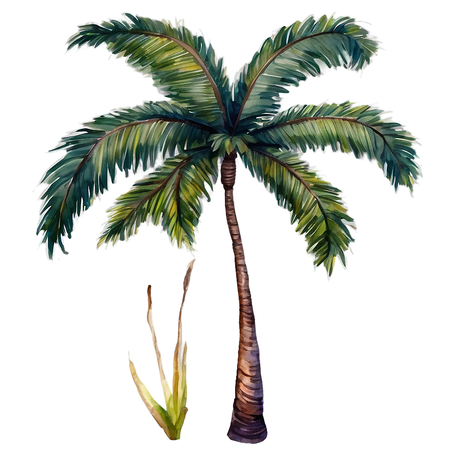 Watercolor Palm Trees Png 60