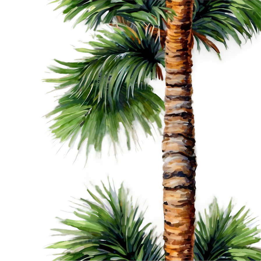 Watercolor Palm Trees Png Mtc21