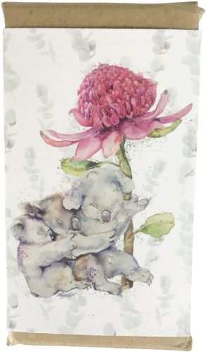 Watercolor Peonyand Koalas Artwork