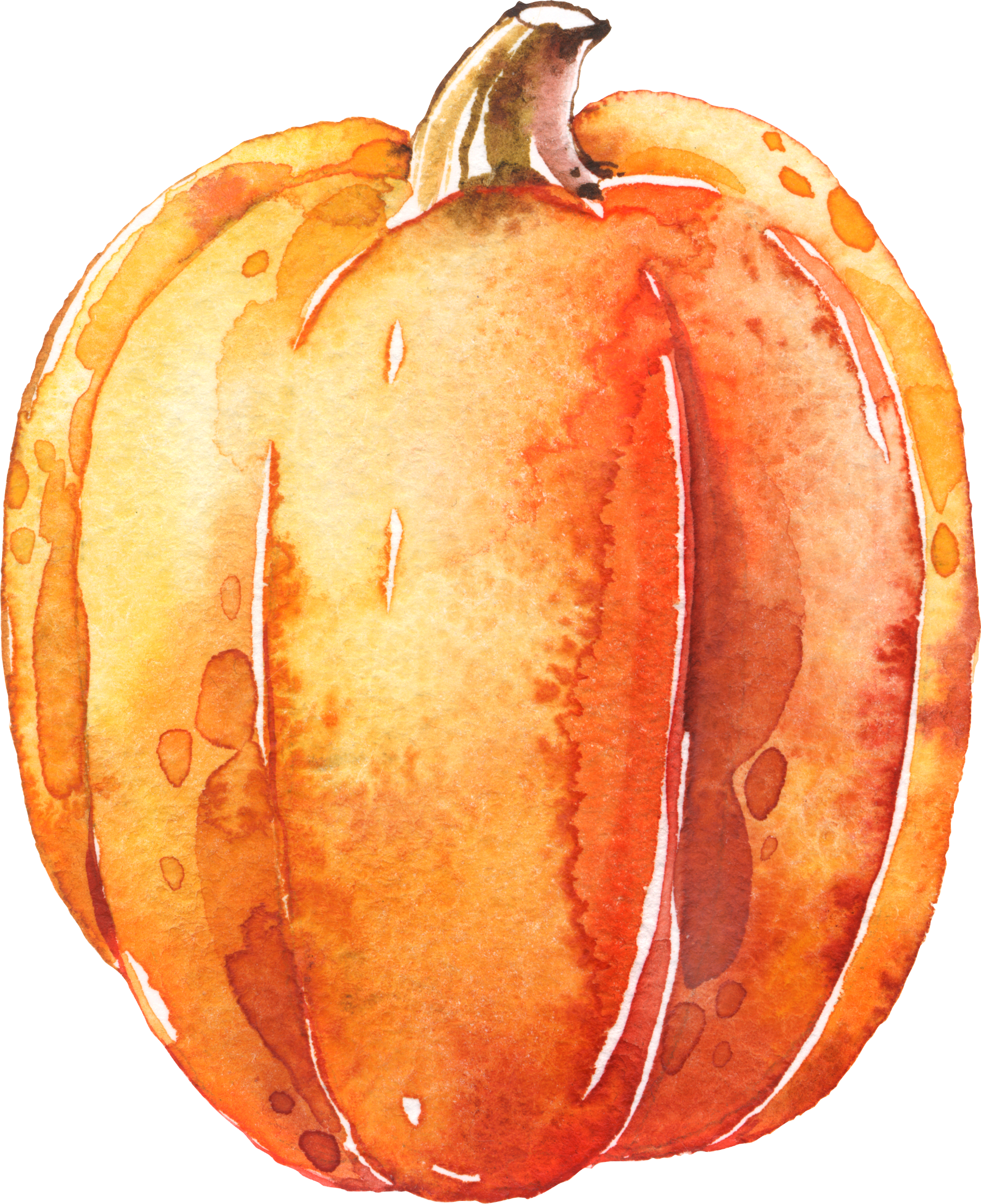 Watercolor Pumpkins Png - Transparent Background Pumpkin Clipart, Png Download PNG image with a transparent background, free high-resolution download