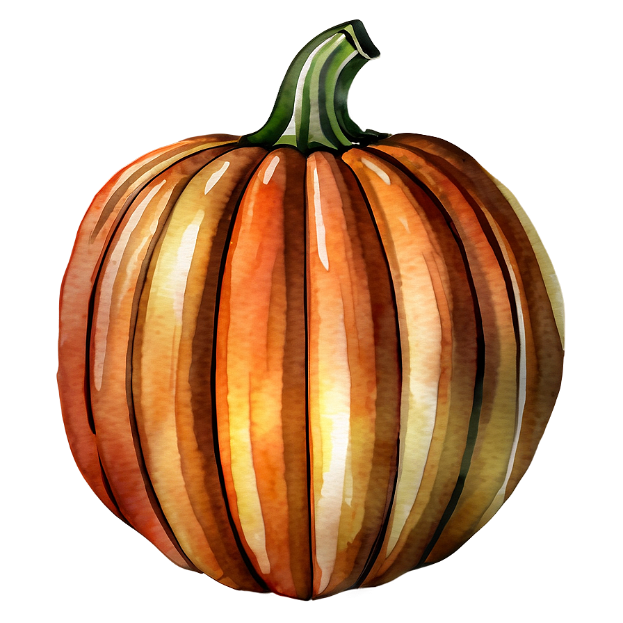 Watercolor Pumpkin Png 12