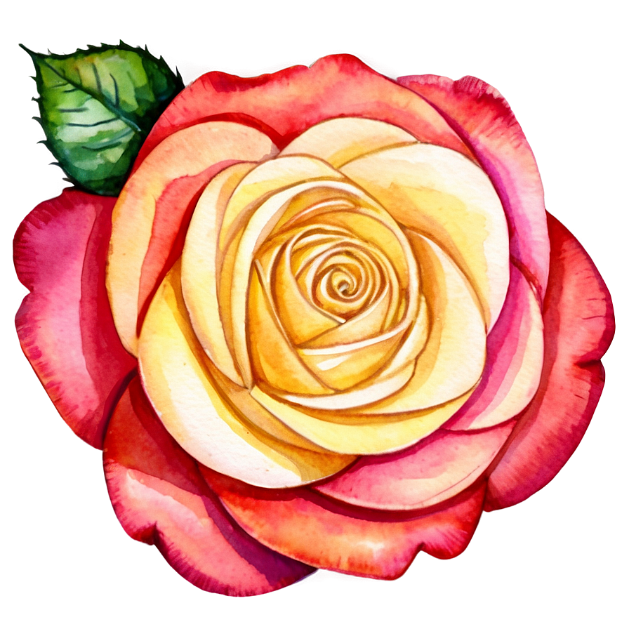 Watercolor Rose Beauty Png Ysq