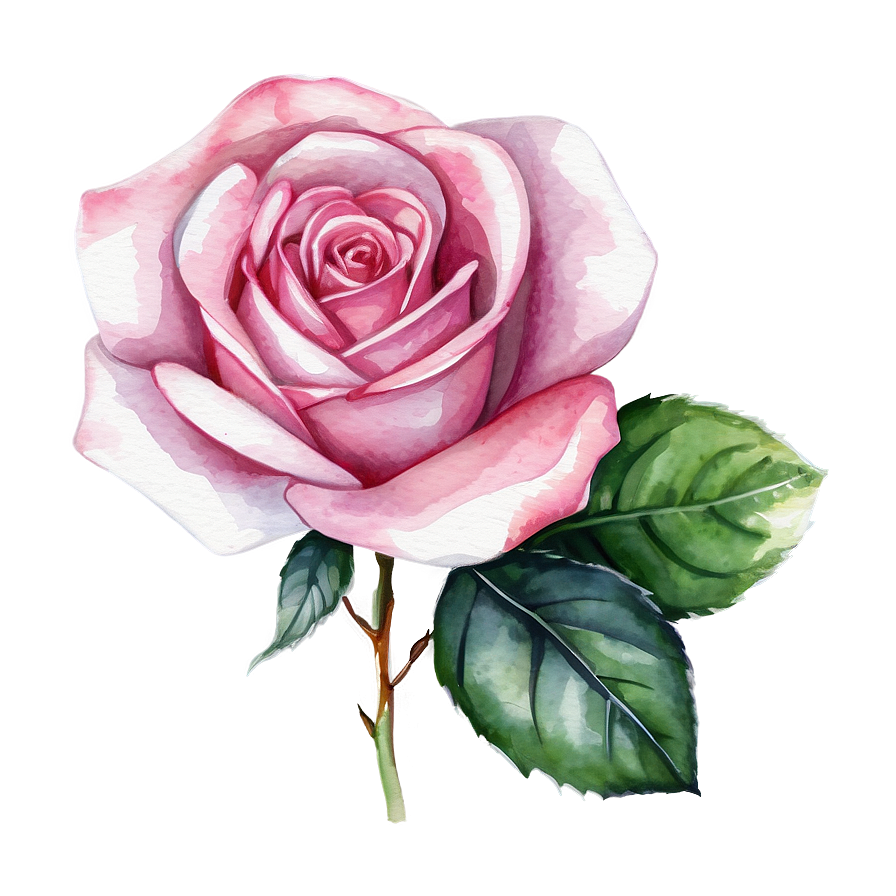 Watercolor Rose Vector Png 06262024