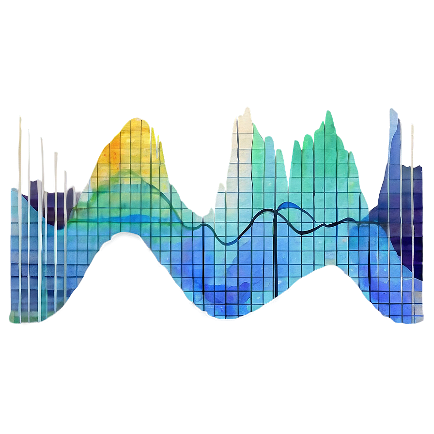 Watercolor Sound Wave Png 05232024