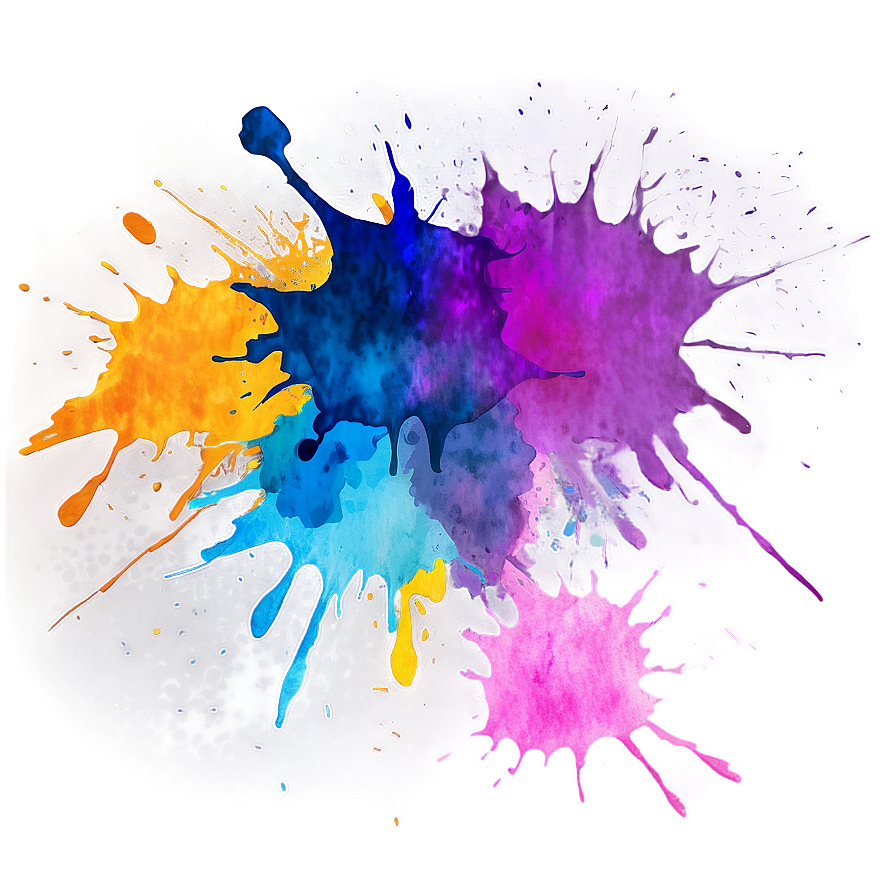 Watercolor Splatter Design PNG 05042024 PNG image with a transparent background, free high-resolution download