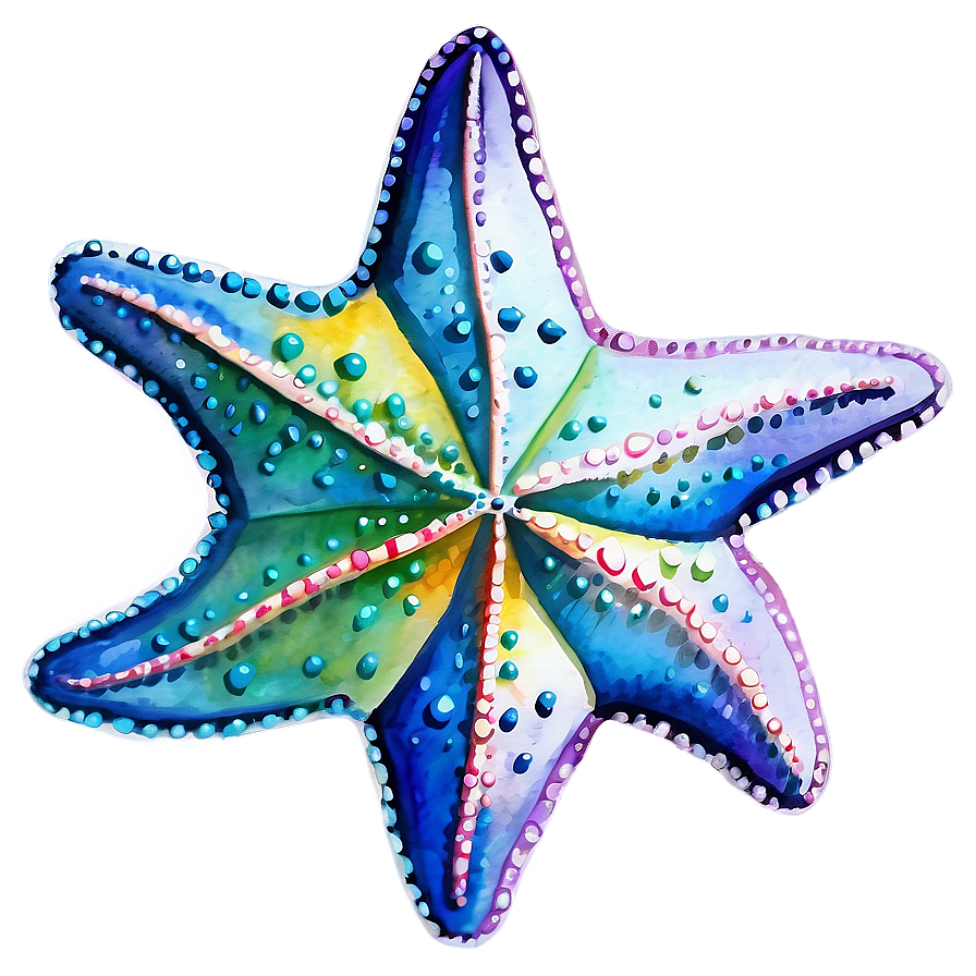 Watercolor Starfish Art Png 05242024